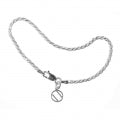 Load image into Gallery viewer, 5 Different Anonymous Charms Small Rope Sterling Silver Bracelet