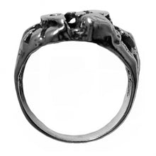Load image into Gallery viewer, NA Initials Nugget Style Sterling Silver Mens Ring