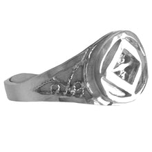 Load image into Gallery viewer, NA Symbol Filigree Style Sterling Silver Band