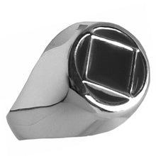 Load image into Gallery viewer, NA Symbol Black Enamel Sterling Silver Ring