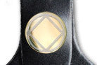 NA Two-side Key Fob with Engraved Gold-finish Clasp Holder