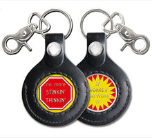 Load image into Gallery viewer, NA Two-side Key Fob with Engraved Silver-finish Clasp Holder