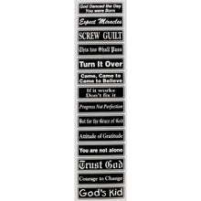 Load image into Gallery viewer, "Multiple Saying Strip" Bumper Sticker, Available in 3 Colors, Size 11-1/2" x 3"
