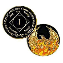 Load image into Gallery viewer, #N26. NA Medallion Out of Ashes Phoenix Yearly Medallion (Yrs 1-45)
