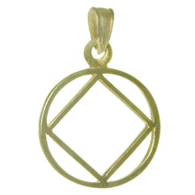 Load image into Gallery viewer, NA Symbol Thick Style 14k Gold Medium Size Pendant
