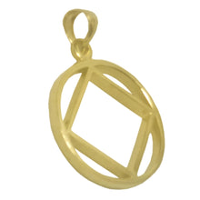 Load image into Gallery viewer, NA Symbol Thick Style 14k Gold Large Size Pendant
