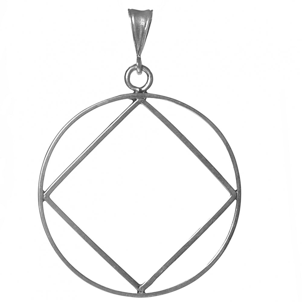 NA Symbol Sterling Silver Extra Large Pendant