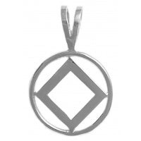 NA Symbol Medium Size Sterling Silver Pendant