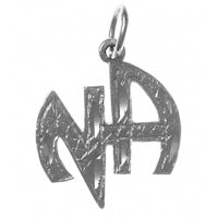 NA Initials Sterling Silver Pendant