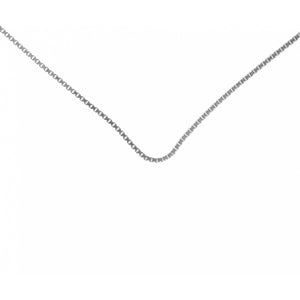 Medium Box Chain Sterling Silver Necklace