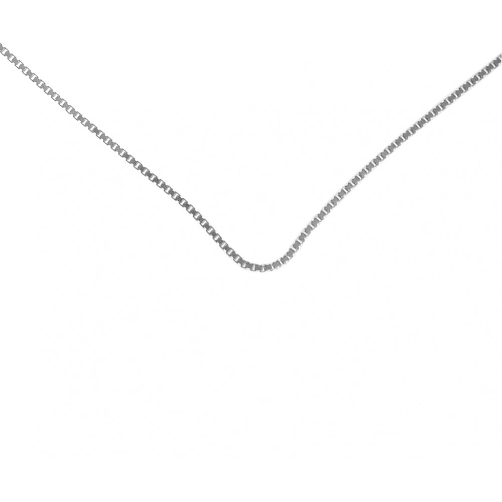 Medium Box Chain Sterling Silver Necklace