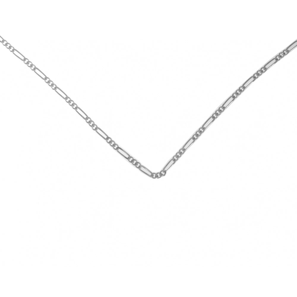 Lt. Figaro Chain Sterling Silver Necklace