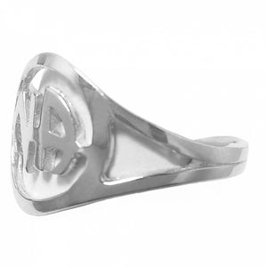 NA Initial  Sterling Silver Ring