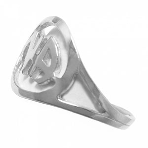 NA Initial  Sterling Silver Ring