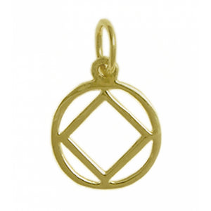 NA Symbol 14k Gold Medium Size Pendant