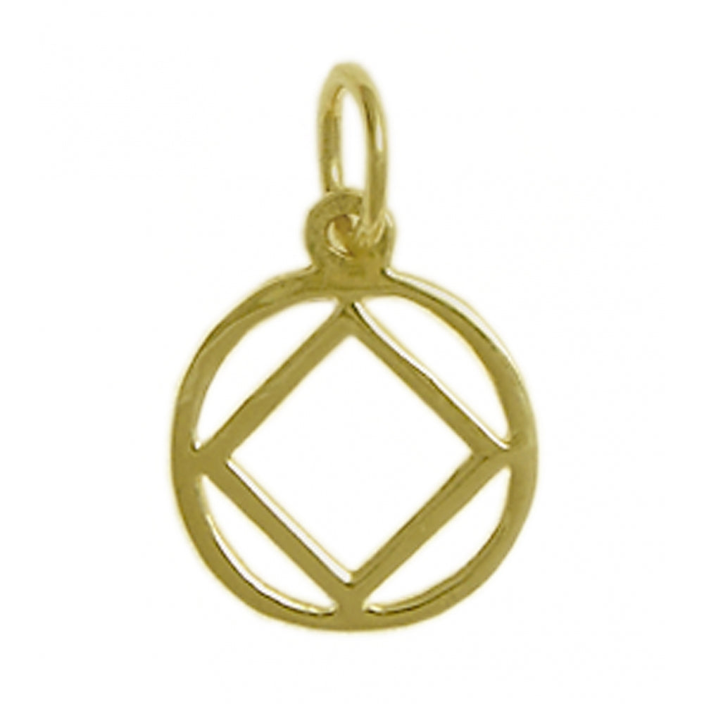 NA Symbol 14k Gold Medium Size Pendant