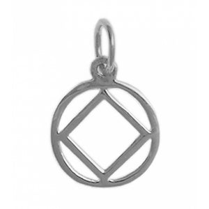 NA Symbol Medium Size Sterling Silver Pendant