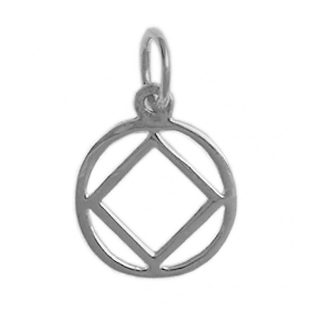 NA Symbol Medium Size Sterling Silver Pendant