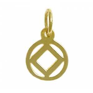 NA Symbol 14k Gold Small Size Pendant