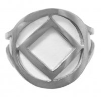 NA Symbol Sterling Silver Band