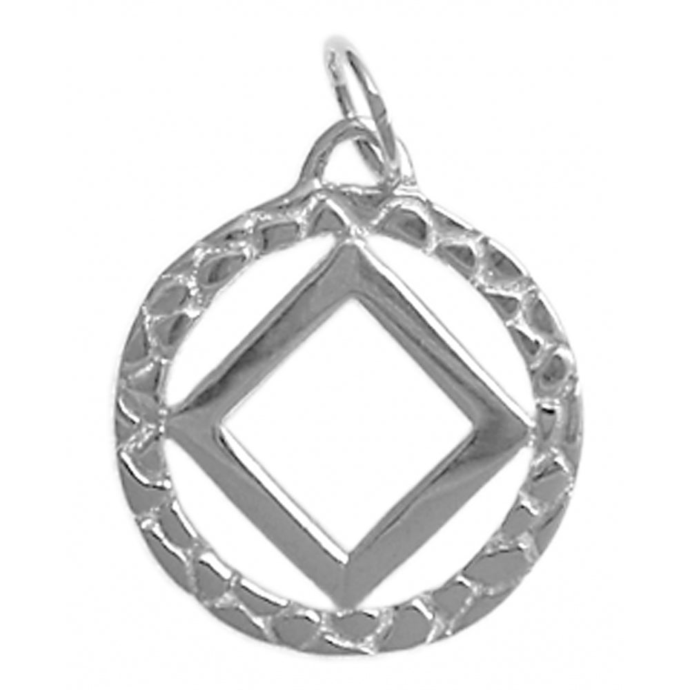 NA Nugget Style Medium Size Sterling Silver Pendant