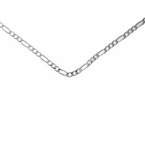 Figaro Medium Chain Sterling Silver Necklace