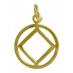 NA Symbol 14k Gold Medium Size Pendant