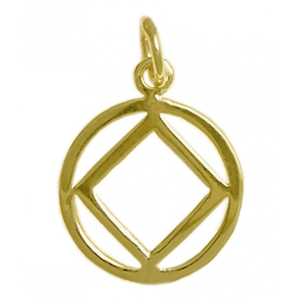 NA Symbol 14k Gold Medium Size Pendant