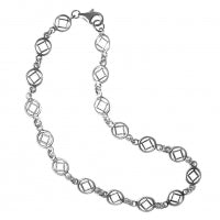 Continuous NA Symbol Sterling Silver Bracelet & Anklet