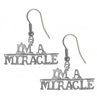 I'm A Miracle Sterling Silver Earrings