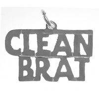 Clean Brat Sterling Silver Pendant