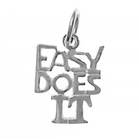 Easy Does It Sterling Silver Pendant