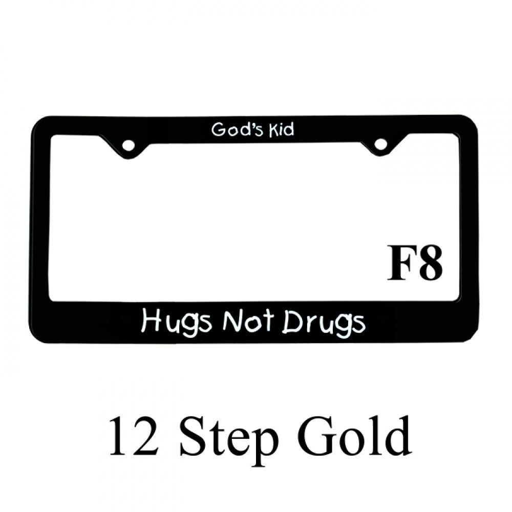 Recovery Related Plastic Auto License Plate Frame, #F8, 