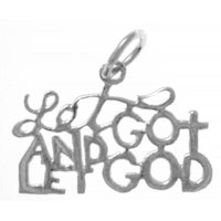 Let Go And Let God Sterling Silver Pendant