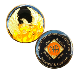 #N26a. NA Medallion Out of the Ashes Phoenix Coin - with or without NA symbol