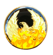 Load image into Gallery viewer, #N26a. NA Medallion Out of the Ashes Phoenix Coin - with or without NA symbol
