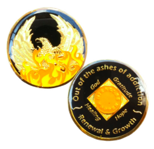 #N26b. NA Medallion Out of the Ashes Phoenix Coin - with or without NA symbol