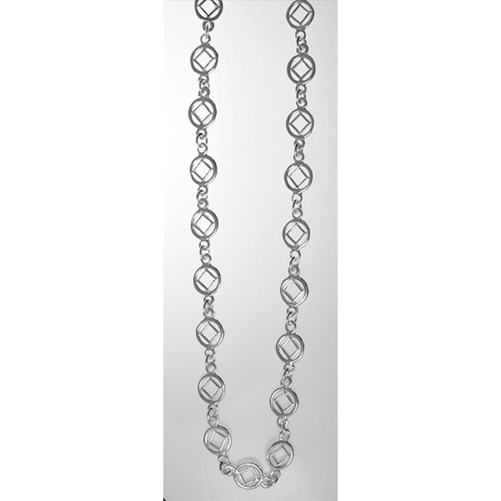 Load image into Gallery viewer, NA Continuous Symbol Sterling Silver Necklace