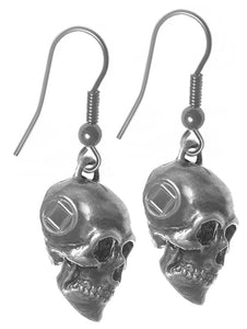 NA Symbol Skull Sterling Silver Earrings