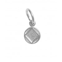 NA Symbol Coin Style Sterling Silver Very Small Size Pendant