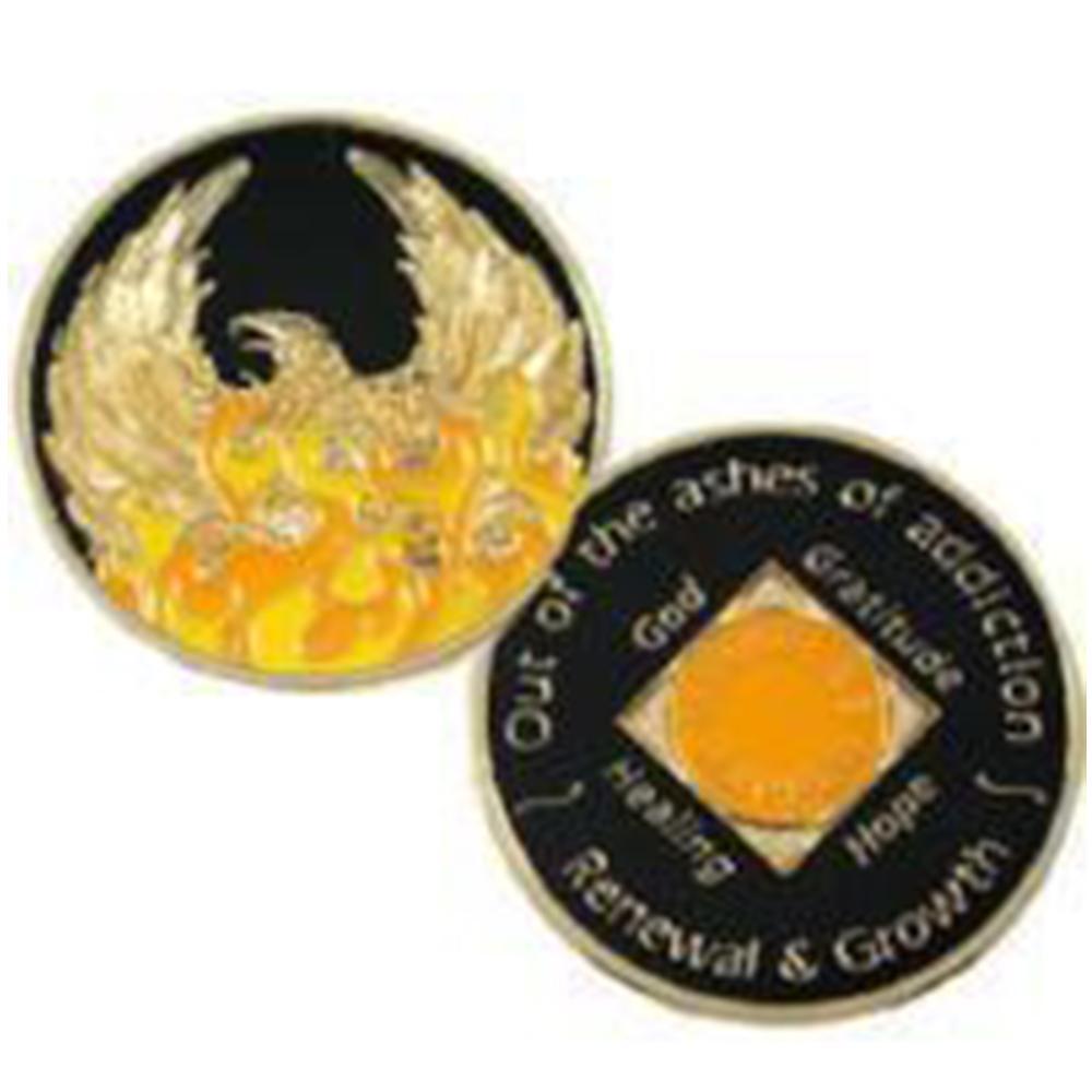 #Z04c. NA Medallion Out of the Ashes Phoenix Coin - with or without NA symbol