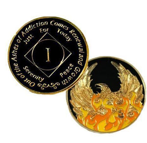 #Z04d. NA Medallion Out of Ashes Phoenix Yearly Medallion (Yrs 1-45)