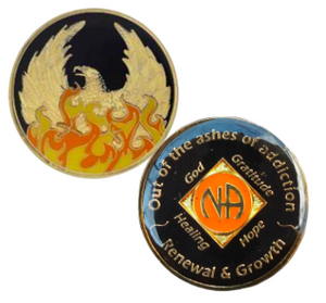 #z04d. NA Medallion Out of the Ashes Coin - with/without NA symbol